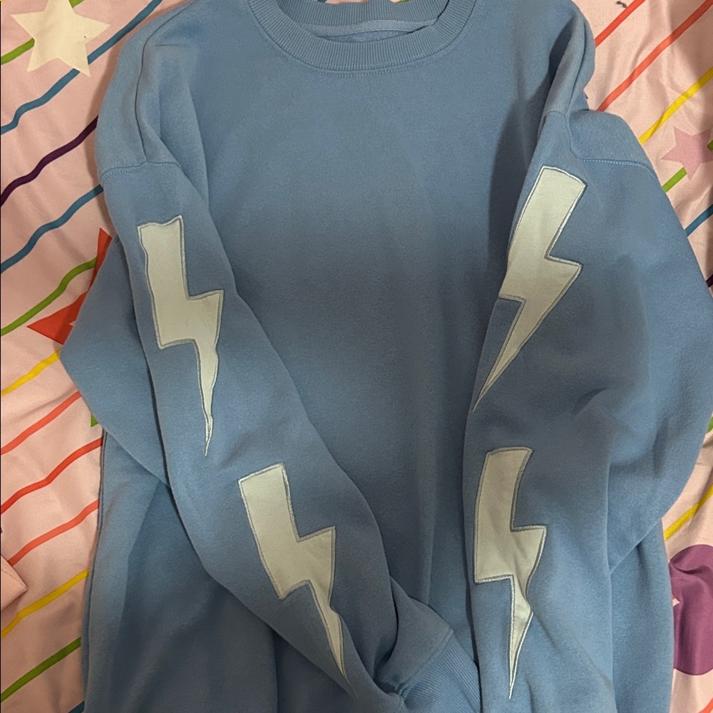 Blue Lightning Bolt Sweater